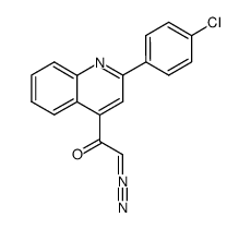 1-[2-(4-chloro-phenyl)-[4]quinolyl]-2-diazo-ethanone Structure
