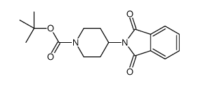 4-(1,3-二氧代异吲哚啉-2-基)哌啶-1-羧酸叔丁酯结构式
