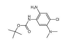 (2-amino-4-chloro-5-dimethylamino-phenyl)-carbamic acid tert.-butyl ester Structure