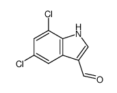 5,7-二氯吲哚-3-甲醛结构式