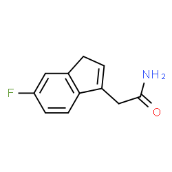 1H-Indene-3-acetamide,6-fluoro-(9CI) Structure