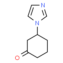 Cyclohexanone, 3-(1H-imidazol-1-yl)- (9CI) structure