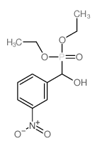 diethoxyphosphoryl-(3-nitrophenyl)methanol结构式