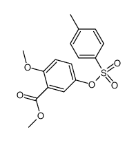 methyl 2-methoxy-5-(toluene-p-sulfonyloxy)benzoate Structure
