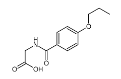 2-[(4-propoxybenzoyl)amino]acetic acid Structure