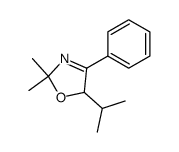 2,5-Dihydro-2,2-dimethyl-5-(1-methylethyl)-4-phenyloxazole Structure