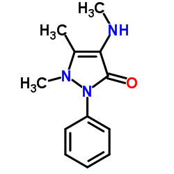 4-(甲氨基)安替比林结构式
