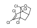 1,2,3,4,7-Pentachloro-9-oxatricyclo<2,2,1,25,7>non-2-ene Structure