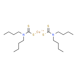 bis(dibutyldithiocarbamato-S,S')copper结构式