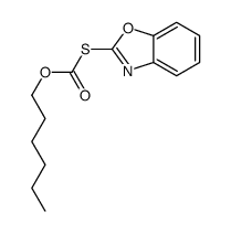 hexyl 1,3-benzoxazol-2-ylsulfanylformate Structure