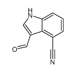 3-Formyl-1H-indole-4-carbonitrile Structure