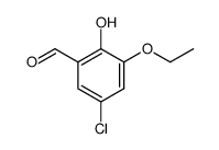 5-chloro-3-ethoxy-2-hydroxybenzaldehyde Structure
