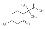 2-[2-(hydroxyamino)propan-2-yl]-5-methyl-cyclohexan-1-one Structure