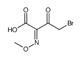 4-bromo-2-methoxyimino-3-oxobutanoic acid Structure