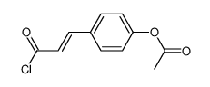 3-(4-acetoxyphenyl)-2-propenoyl chloride结构式