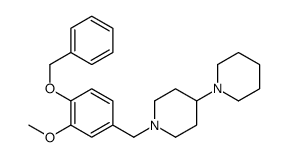 1-[(3-methoxy-4-phenylmethoxyphenyl)methyl]-4-piperidin-1-ylpiperidine Structure