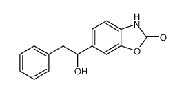 6-(1-Hydroxy-2-phenylethyl)benzoxazol-2(3H)-one structure