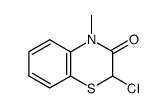 2-chloro-4-methyl-4H-benzo[1,4]thiazin-3-one结构式