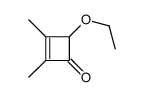 4-ethoxy-2,3-dimethylcyclobut-2-en-1-one结构式