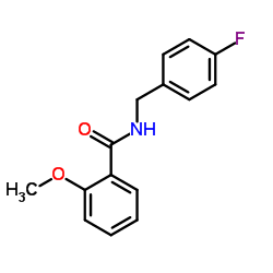 N-(4-Fluorobenzyl)-2-methoxybenzamide结构式