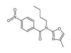 N-butyl-N-(4-methyl-1,3-oxazol-2-yl)-4-nitrobenzamide Structure