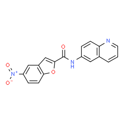 2-Benzofurancarboxamide,5-nitro-N-6-quinolinyl-(9CI) Structure