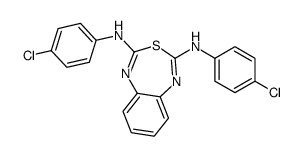 2-N,4-N-bis(4-chlorophenyl)-3,1,5-benzothiadiazepine-2,4-diamine Structure