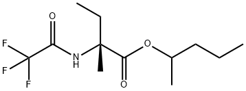 N-(Trifluoroacetyl)-L-isovaline 1-methylbutyl ester结构式