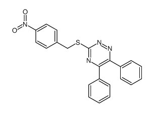 3-[(4-nitrophenyl)methylsulfanyl]-5,6-diphenyl-1,2,4-triazine Structure