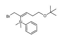 [(Z)-1-bromomethyl-4-tert-butoxybut-1-enyl]dimethyl(phenyl)silane Structure
