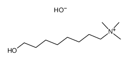 8-hydroxy-N,N,N-trimethyloctan-1-aminium hydroxide Structure