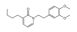 3-butyl-1-[2-(3,4-dimethoxyphenyl)ethyl]pyridin-2-one Structure