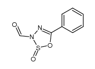 3-formyl-5-phenyl-3H-[1,2,3,4]oxathiadiazole 2-oxide结构式