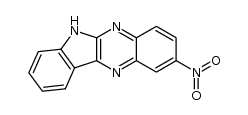 2-nitro-6H-indolo[2,3-b]quinoxaline结构式