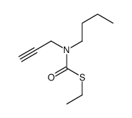 S-ethyl N-butyl-N-prop-2-ynylcarbamothioate Structure