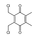2,3-bis(chloromethyl)-5,6-dimethyl-1,4-benzoquinone结构式