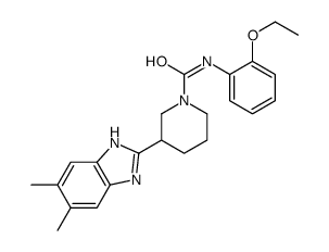 1-Piperidinecarboxamide,3-(5,6-dimethyl-1H-benzimidazol-2-yl)-N-(2-ethoxyphenyl)-(9CI)结构式