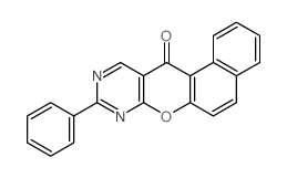 9-phenyl-benzo[5,6]chromeno[2,3-d]pyrimidin-12-one结构式