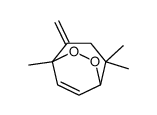 2,2,5-trimethyl-4-methylidene-6,7-dioxabicyclo[3.2.2]non-8-ene结构式