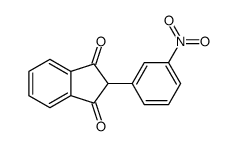 2-(3-nitrophenyl)indene-1,3-dione结构式
