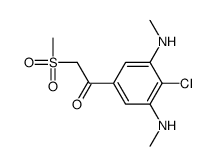 1-[4-chloro-3,5-bis(methylamino)phenyl]-2-methylsulfonylethanone结构式