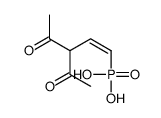 (3-acetyl-4-oxopent-1-enyl)phosphonic acid结构式