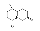 (1R,9aS)-1-Methyl-7-methyleneoctahydro-4H-quinolizin-4-one结构式