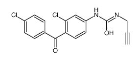 1-[3-chloro-4-(4-chlorobenzoyl)phenyl]-3-prop-2-ynylurea Structure