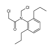 2-chloro-N-(chloromethyl)-N-(2,6-dipropylphenyl)acetamide结构式