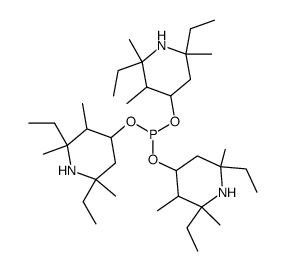 tris(2,6 -diethyl-2,3,6-trimethyl-4-piperidyl)phosphite结构式