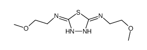 2-N,5-N-bis(2-methoxyethyl)-1,3,4-thiadiazole-2,5-diamine Structure