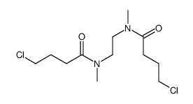 4-chloro-N-[2-[4-chlorobutanoyl(methyl)amino]ethyl]-N-methylbutanamide Structure