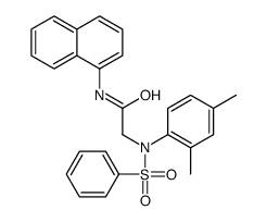2-[N-(benzenesulfonyl)-2,4-dimethylanilino]-N-naphthalen-1-ylacetamide Structure