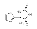 5-methyl-5-thiophen-2-yl-imidazolidine-2,4-dione structure
